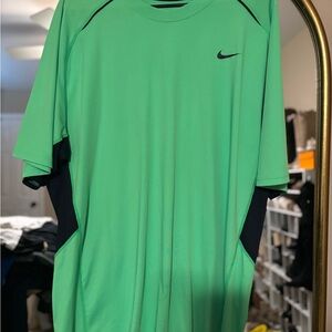 Nike Men's Lime Green Performance Tee - Size XXL